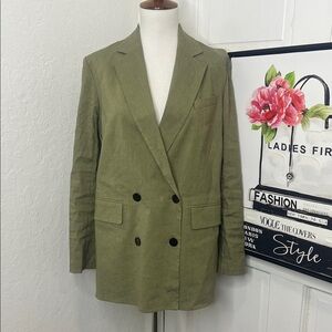Theory Piazza Jacket in Olive Green Size 2
